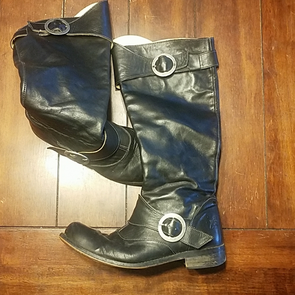 Black John Fluevog boots